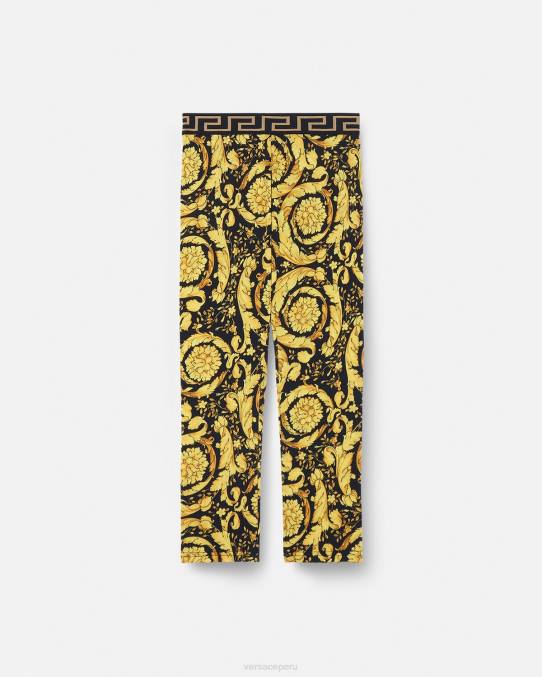 Versace ropa niños leggings barrocos 6BPV1960 imprimir