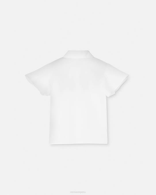 Versace ropa niños camisa de bebé medusa 6BPV1854 Oro blanco
