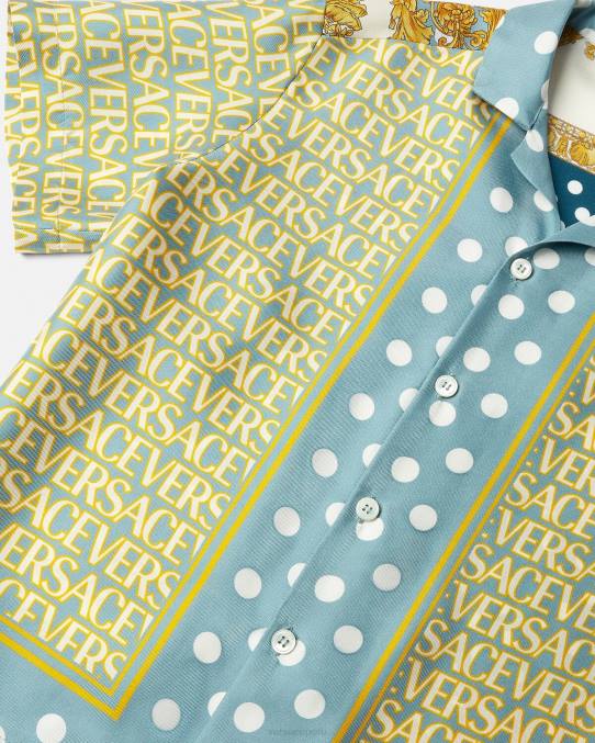 Versace ropa niños camisa de seda entera 6BPV2091 imprimir