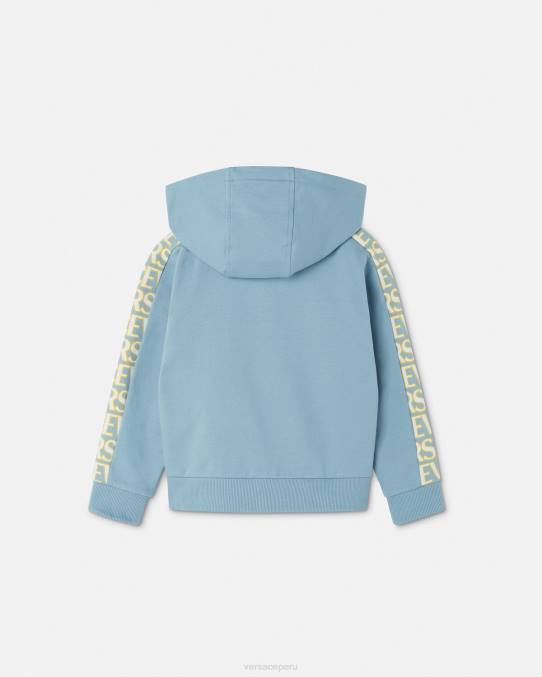 Versace ropa niños sudadera con capucha 6BPV2083 azul claro