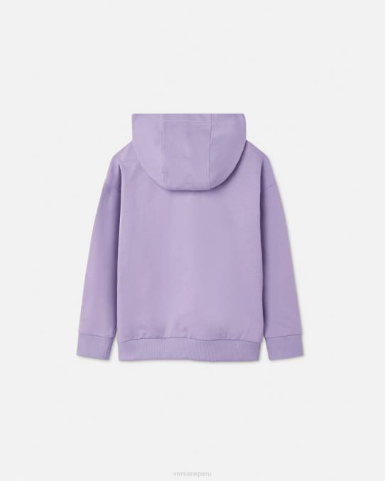 Versace ropa niños sudadera con capucha con imperdible 6BPV2009 lila