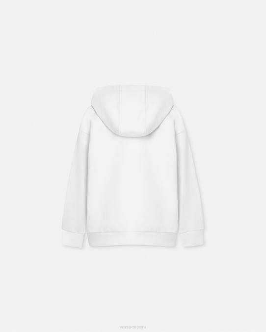 Versace ropa niños sudadera con capucha y logo \"princesa\" 6BPV1973 blanco