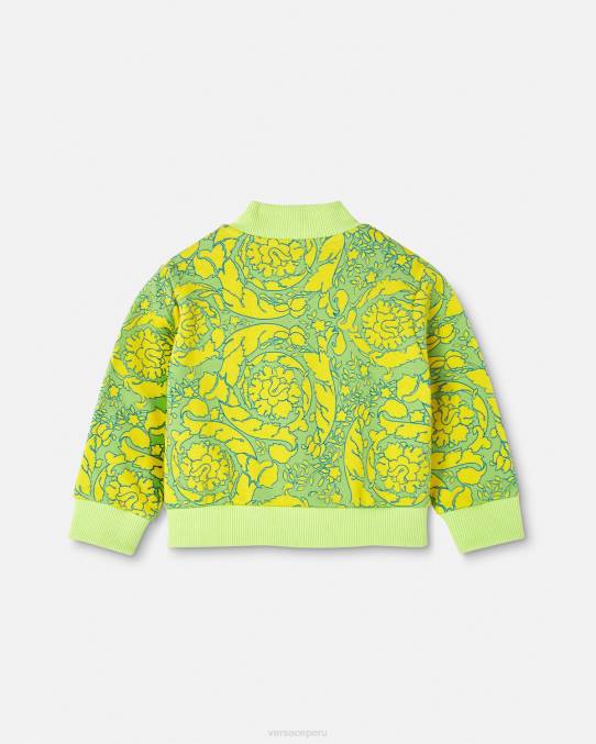 Versace ropa niños sudadera bebé silueta barroco 6BPV1880 imprimir