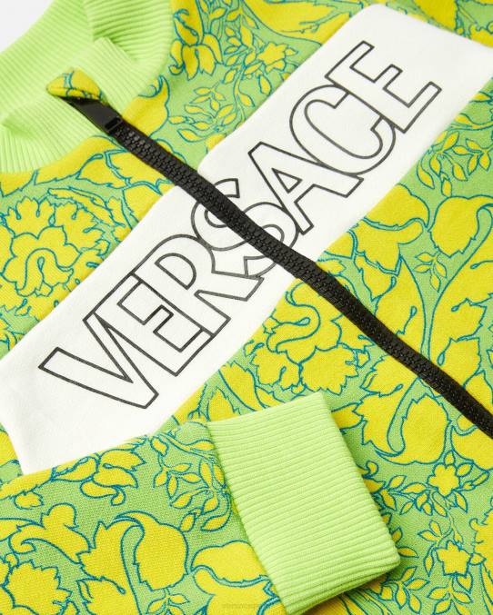 Versace ropa niños sudadera bebé silueta barroco 6BPV1880 imprimir