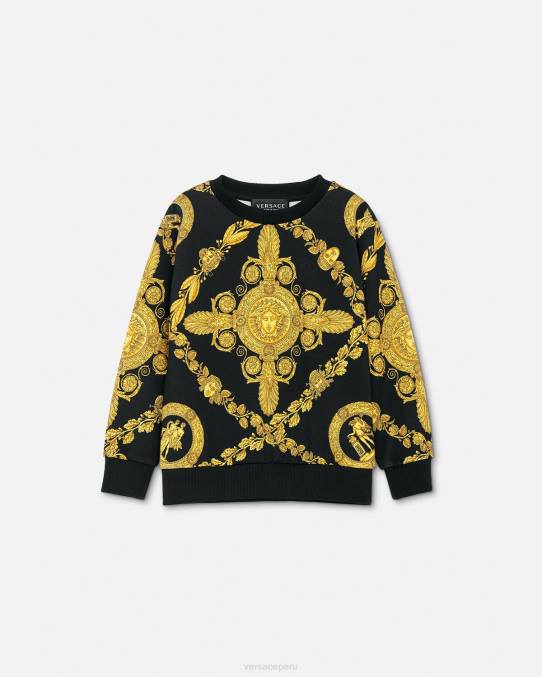 Versace ropa niños sudadera maschera barroca 6BPV2125 imprimir