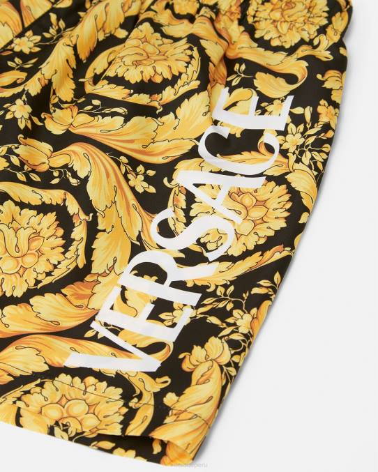 Versace ropa niños shorts de baño con logo barroco 6BPV2096 imprimir