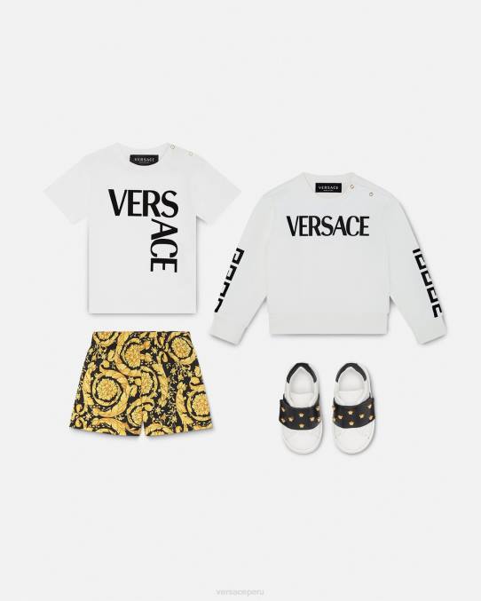 Versace ropa niños shorts de baño para bebé barroco 6BPV1885 imprimir