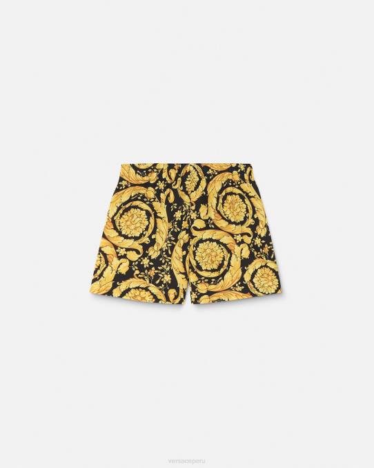 Versace ropa niños shorts de baño para bebé barroco 6BPV1885 imprimir