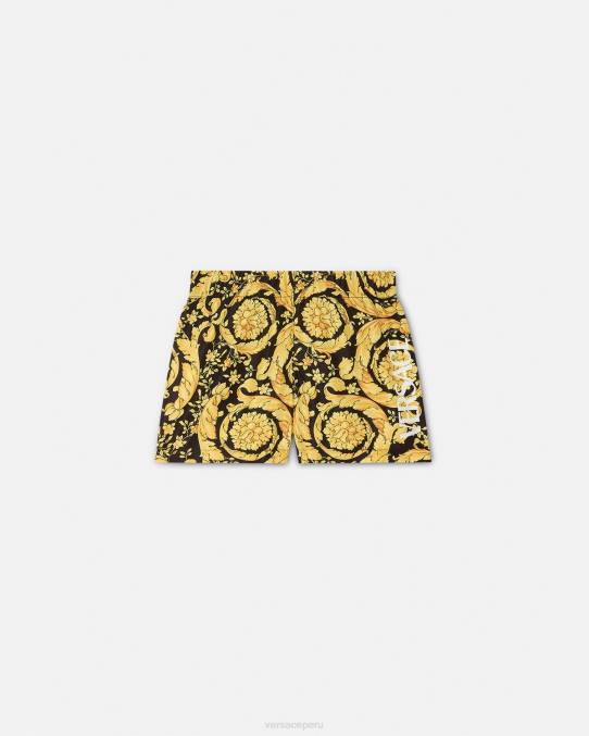 Versace ropa niños shorts de baño para bebé barroco 6BPV1886 imprimir