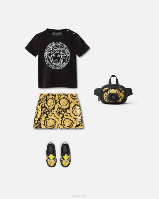 Versace ropa niños shorts de baño para bebé barroco 6BPV1886 imprimir