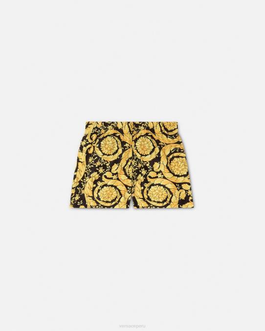 Versace ropa niños shorts de baño para bebé barroco 6BPV1886 imprimir