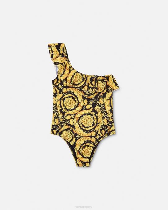 Versace ropa niños traje de baño de una pieza barroco 6BPV1959 imprimir