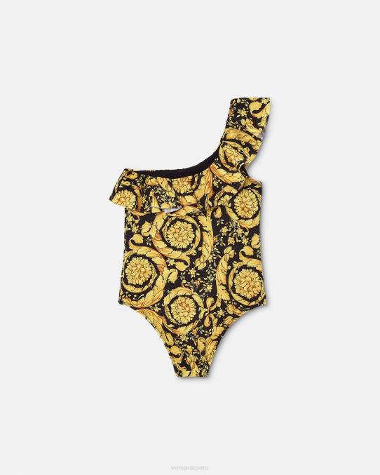 Versace ropa niños traje de baño de una pieza barroco 6BPV1959 imprimir