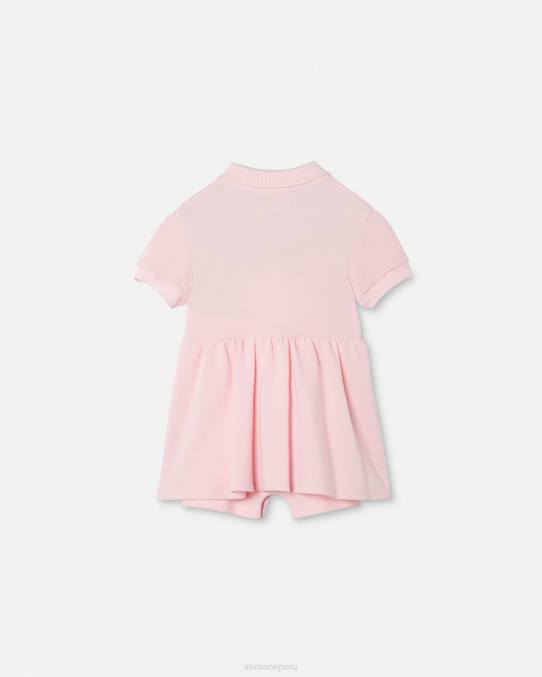 Versace ropa niños vestido de bebé con medusa 6BPV1834 Rosa claro