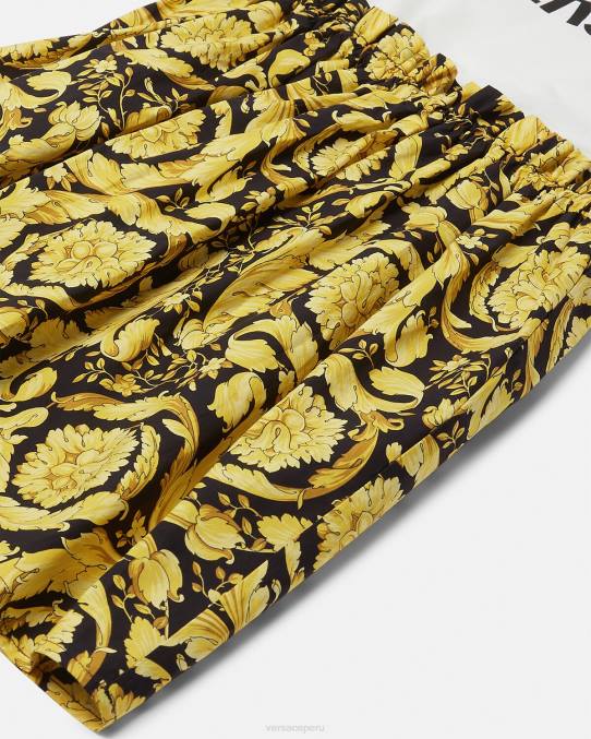 Versace ropa niños vestido estilo camiseta barroco 6BPV1953 blanco y estampado