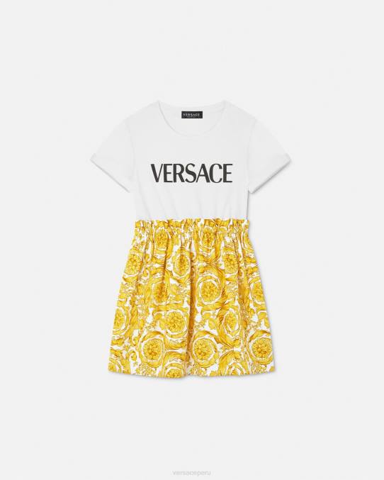 Versace ropa niños vestido estilo camiseta barroco 6BPV1984 imprimir