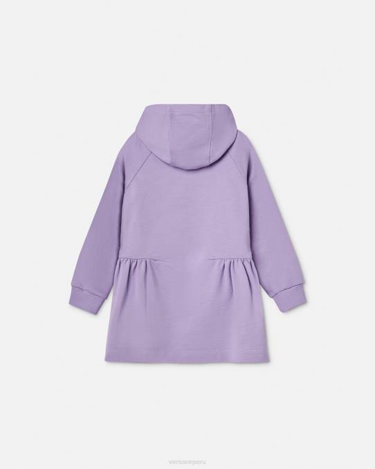 Versace ropa niños vestido estilo sudadera con logo 6BPV2013 lila