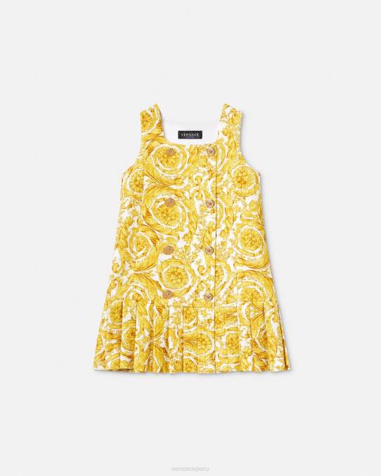 Versace ropa niños vestido recto con medusa barroca 6BPV1981 imprimir