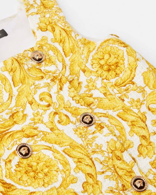 Versace ropa niños vestido recto con medusa barroca 6BPV1981 imprimir