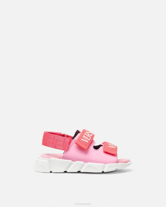 Versace zapato niños sandalias de bebé con logo 6BPV1879 rosa