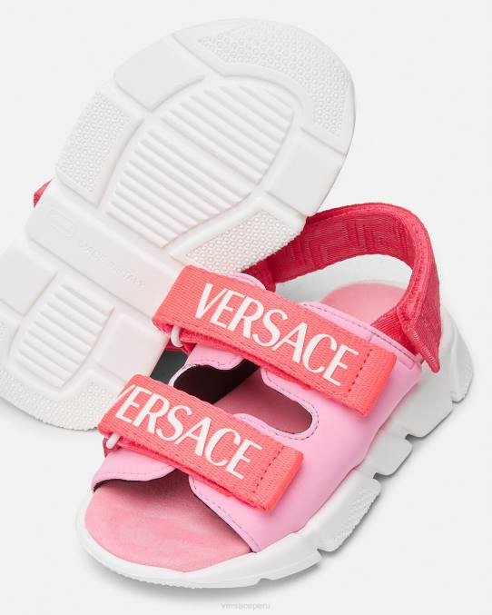 Versace zapato niños sandalias de bebé con logo 6BPV1879 rosa