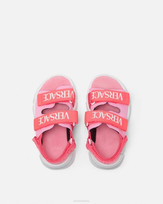 Versace zapato niños sandalias de bebé con logo 6BPV1879 rosa